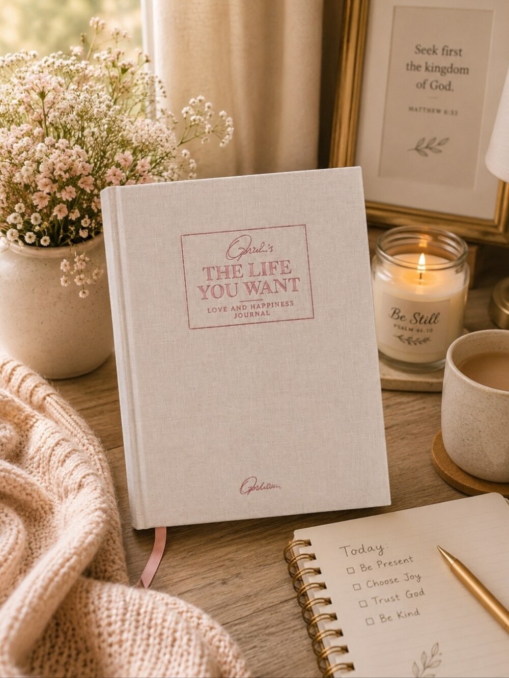 Oprah's The Life You Want - Love And Happiness Journal - Linen Hard Cover